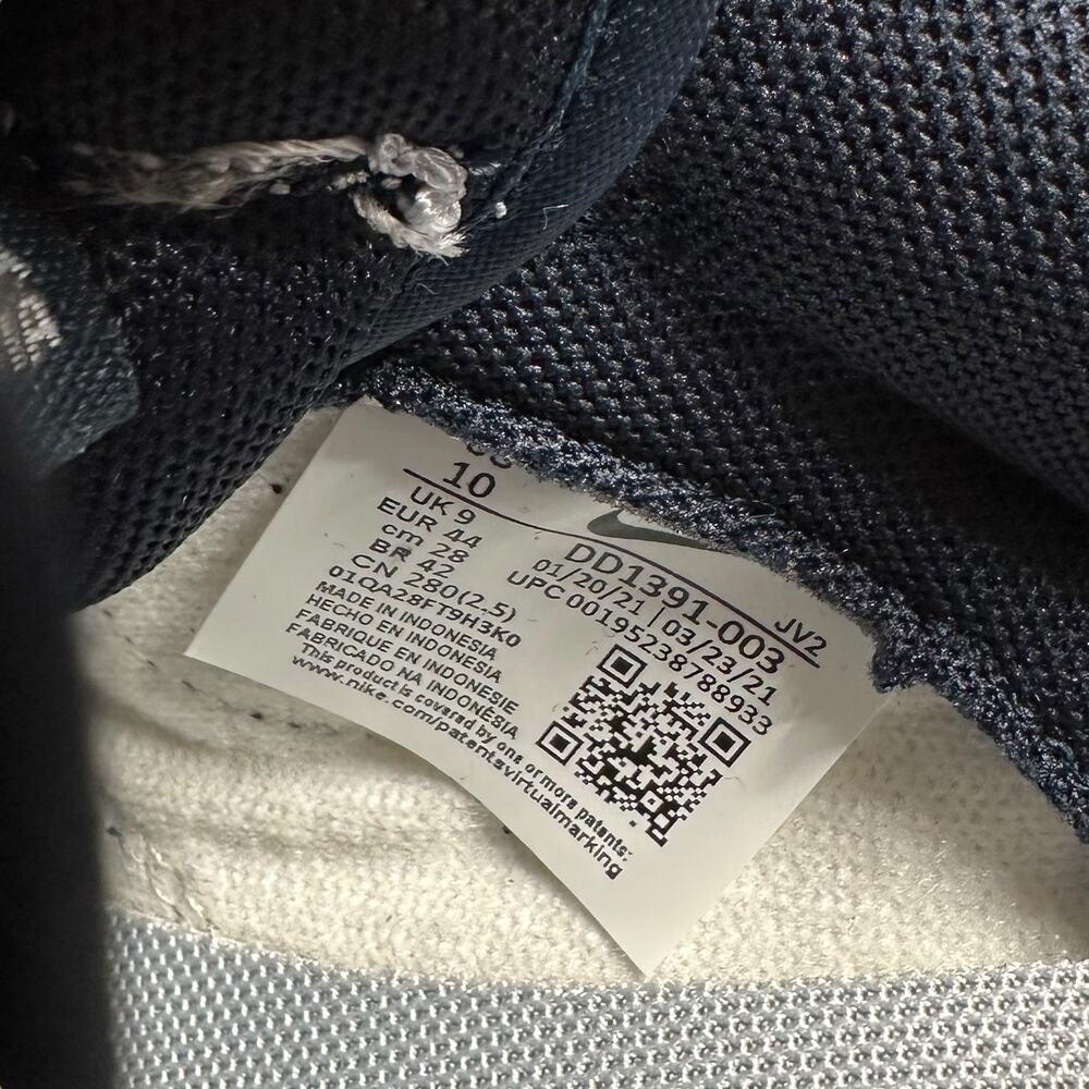 Vintage Y2K Nike Dunk Low Mens 10 Georgetown Navy Blue Grey Shoes DD1391-003 NWT - Picture 10 of 10